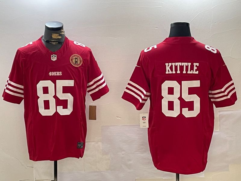 Men San Francisco 49ers #85 Kittle Red three generations 2024 Nike Limited NFL Jersey style 9->san francisco 49ers->NFL Jersey